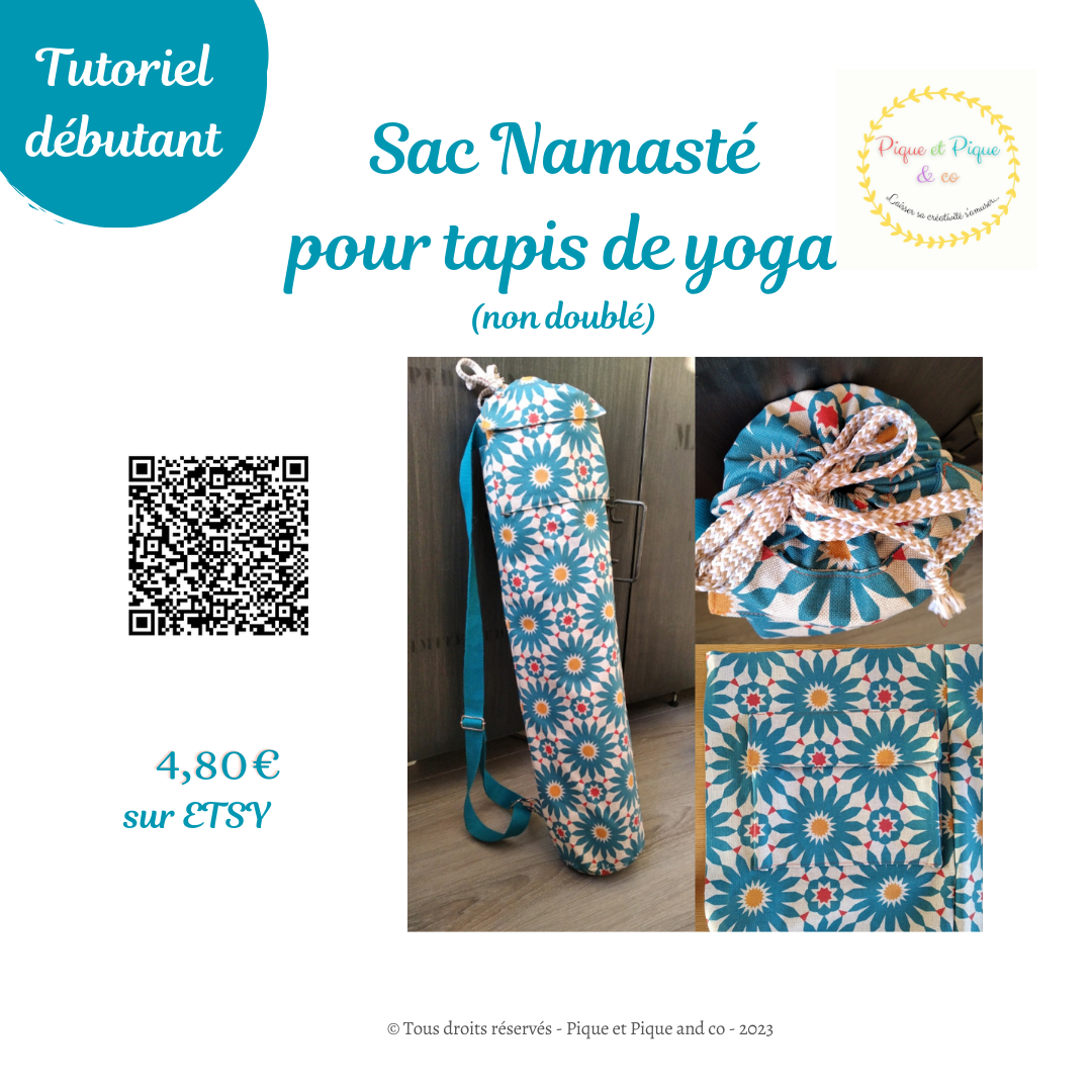 WAI LANA Kit tapis de yoga pliable avec tapis d'éléphant, DVD et sac